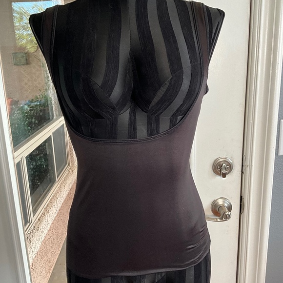 TC Fine Intimates Torsette 4141 Shaping Camisole Firm Control Open Bust Black L - Picture 5 of 7